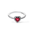 Bague Cœur Rouge