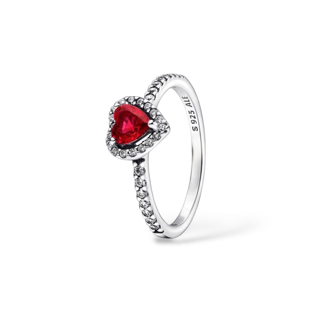 Bague Cœur Rouge